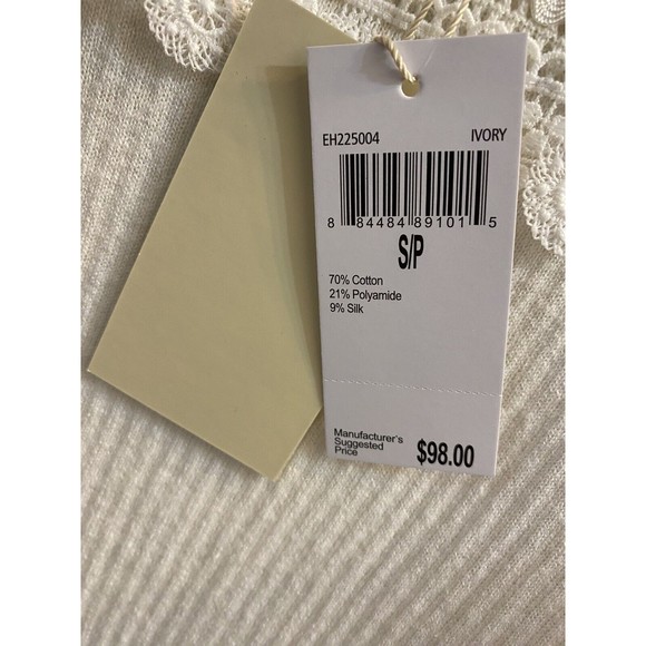 Elie Tahari Women's Silk Blend Open Knit Sweater - Picture 11 of 11